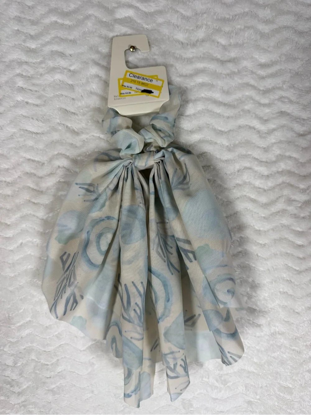 Kids Hair Bow & Scarf hair tie Set - Pink, Peach, Light Blue, Ivory